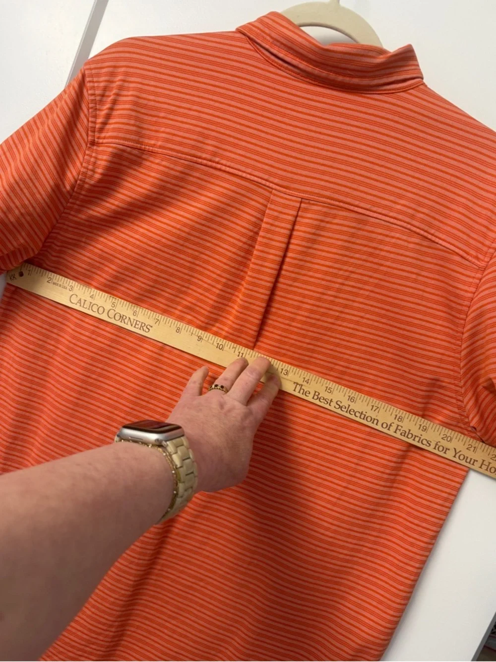 Tommy Bahama Chicago Bears Football Polo Shirt l Orange Stripe Knit Size Medium - Picture 9 of 10